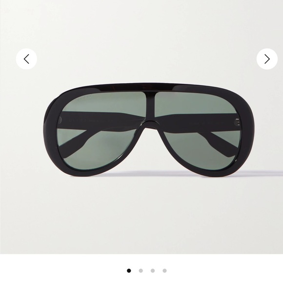 GUCCI Authentic Oversized Black Acetate Sunglasses - Picture 4 of 8